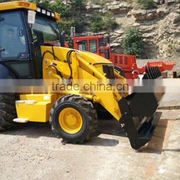 4WD Multi Purpose Hydraulic Front 4 in 1 Bucket Backhoe Loader photo-2