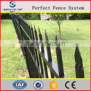 Pvc Coated Spear Top Wrought Iron Picket Fence for Garden Wall Fence photo-3