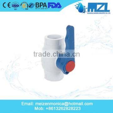 PVC Double Union Ball Valve With Size Dn20 (3/4") for DIN ANSI JIS Cns Standards