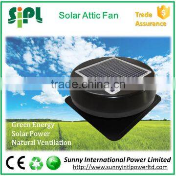 Waterproof brushless dc motor equipped all purpose ventilation solar roof air duct exhaust fan