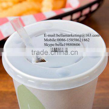 High Transparent Flat Plastic Lid With Straw Slot and Identification Buttons Wholesale Competitive Price photo-2