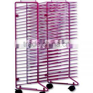 Mobile metal drying rack