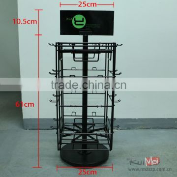 4-side metal rotating mobile phone accessory display/store furniture