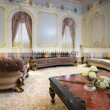 Fabulous Italy Baroque Design Marquetry Dining Room Furniture Royal Wooden Carving Dining Table Set For 8 People photo-5