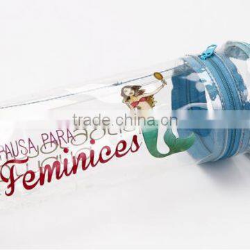 Store More Promotinal Clear PVC Blue Customized Logo Toiletry Kit photo-2