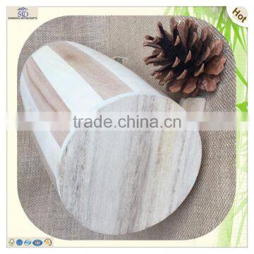 Sale Cheap Small Decorative Poplar Chinaberry Wooden Saving Barrels photo-6