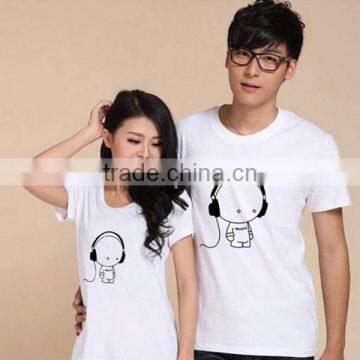 2015 Newly Love Couple T-shirt Design With Customized Photo