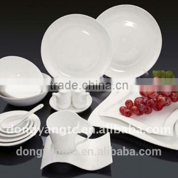 Factory supply bulk white ceramic dinnerware porcelain tableware set