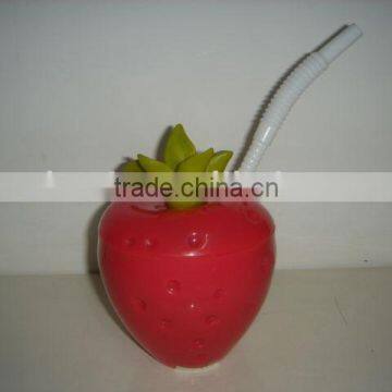 Strawberry drinking cup