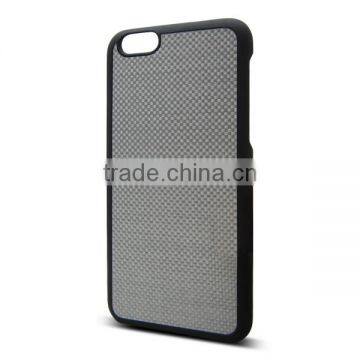 Paint PC Bottom + Silver Carbon Fiber Protective Cover for IPhone 6 Carbon Fiber Case photo-3