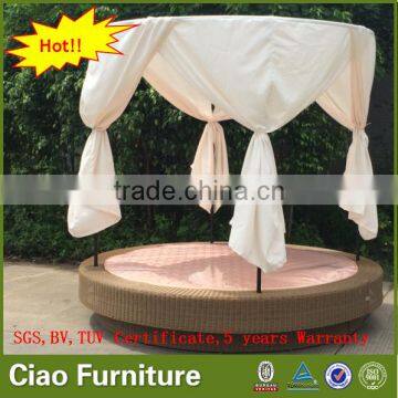 Luxury New Style Rattan Sun Bed Wicker Patio Daybed Outdoor Furniture photo-3