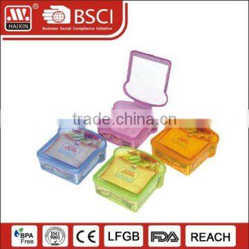 Hot selling natural sandwich storage box unique storage plastic bread box with lid