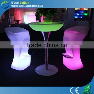 Remote Control Bar Furniture Decking Illuminated High Bar Table