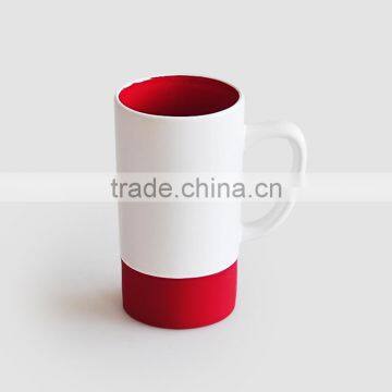 2016 Hot Sale Tall Ceramic Coffee Mug With Silicone Base photo-5