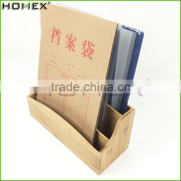 4 Dividers Bamboo Mail Storage Organizer Mail Holder/Homex_FSC/BSCI Factory