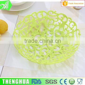 Gold Fruit Plate Decorative Indian Serving Tray photo-3
