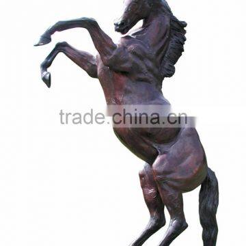 Animal Metal Bronze Garden Bronze Rearing Horse Sculpture photo-2
