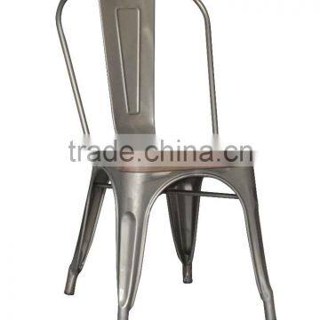 vintage metal chair/metal chair with wood seat MX-0783