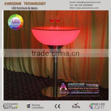 Metal Frame Table, Metal Legs Led Bar Table photo-4