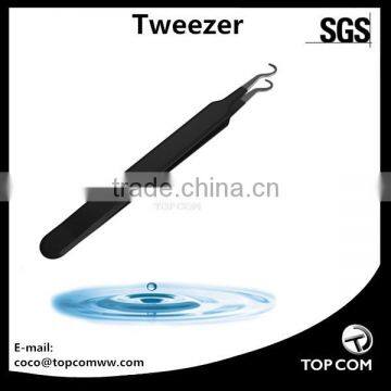 Premium Stainless Steel Bend Curved Blemish Extracto blackhead tweezer