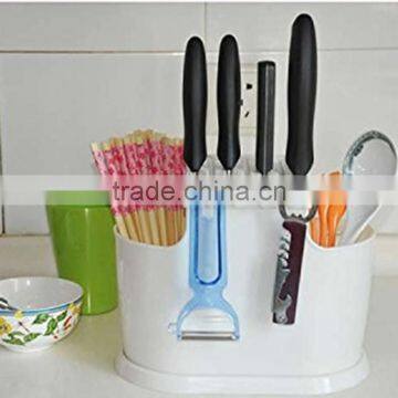 Non-toxic Plastic Kitchen Utensils /tool Holder Flatware Organizer , Tableware Tool Storage Rack photo-3