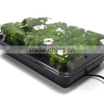 Hydroponic water proof heated germination station with heating element built inside