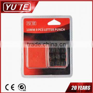 2017 Yute 10mm 9PCS Number Punch,small Hole Punch&oval Hole Punch photo-2