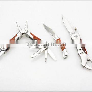 44061 High Quality Lockback Knife Set Multi Plier With Wooden Box photo-3