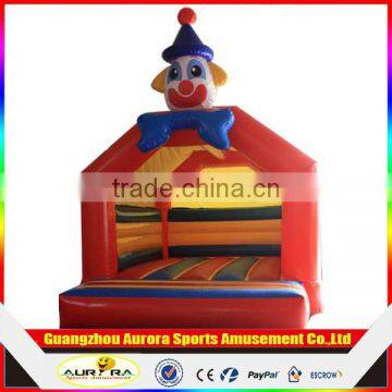 hot sale outdoor cheap clown inflatable castle, jumping castle /bouncy castlefor kids