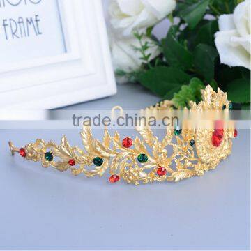 2017 High Quality Fashion Hair Accessories Headband Woman Retro Noble Queen Metal Crowns LH002-004 photo-4