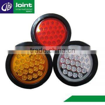 24V LED Tail Lights Stop Turn Tail Signal Light for Truck Trailer Taillight Round photo-2
