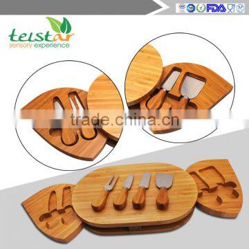Manufacturers Selling 100% of the Natural Bamboo Cheese Board and Sliding Out Type and Cutlery Drawer photo-2