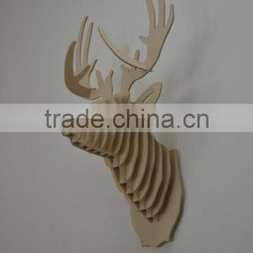 2015 newest top quality wood deer head for Christmas|home decor|festival gift