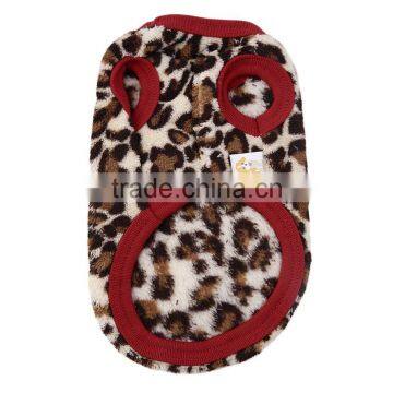 New Pet Dog Puppy Cat Winter Leopard Clothes Cute T-Shirt Soft Warm Coat Hot Selling photo-4