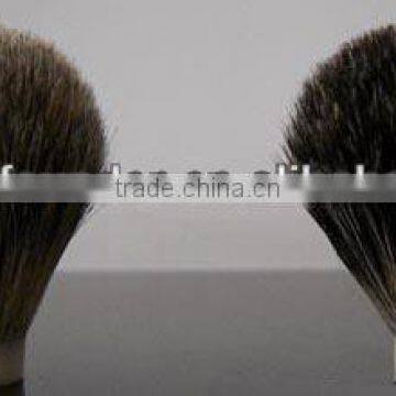 Badger hair shaving brush head