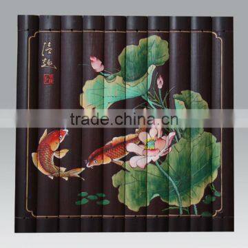 carved bamboo wall hanging painting