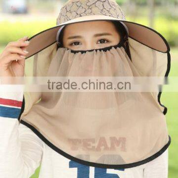 Korean Edition Sun Hat Hat Female Summer Lace Protection of Neck Neck Eaves Sunscreen Caps ms Outdoor Cycling Caps photo-2