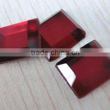 Glass rectangle flat back mirror stone loose beads for garments accessories; bags accessory decoration;shoes