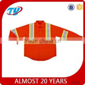 201507040602 High Visibility hi Vis Safety Work Shirt Cotton photo-2