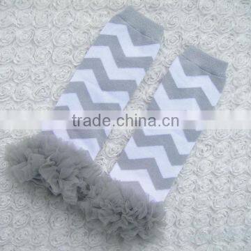 Christmas Baby Leg Warmers Cotton Knitted Printed Warmer With Ruffles Toddler Knee High Socks photo-2