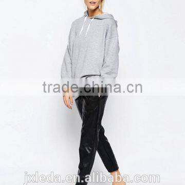 Oversized Pullover Blank Hoodie Sweatshirts for Women photo-2