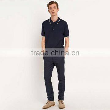 China Factory Trendy Cotton Pique Polo Shirt 100% Hemp Polo Shirt