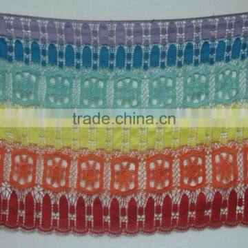 machine crochet cotton garment lace fabric