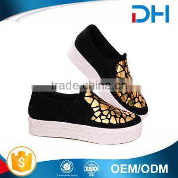 China shoe factory low price canvas shoe women trainers 2017