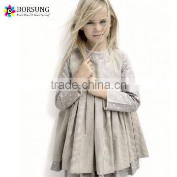 Kids Cotton Frocks Latest Designs Kids Winter Flower Girls New Model Dress 2 Piece Girls Party Dresses