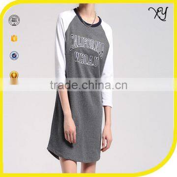 OEM custom wholesale sport dress new fashion ladies sweatshirt dress