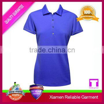 Custom embroidery logo print women polo shirt, plain dry fit polo shirt