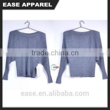 charcoal colour thin waist hot sell sweater