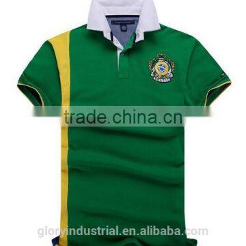 Summer Casual Flag Slim Fit Baseball Embroidery Man Polo T-shirt Wholesale photo-3