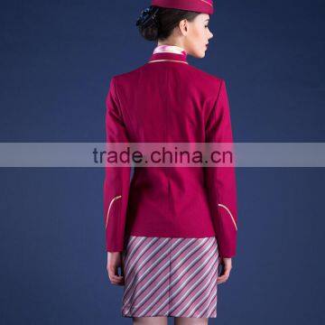 Custom Factory Price Chantilly Outfit Multicolours Stewardess Female Uniforms Wholesale photo-3
